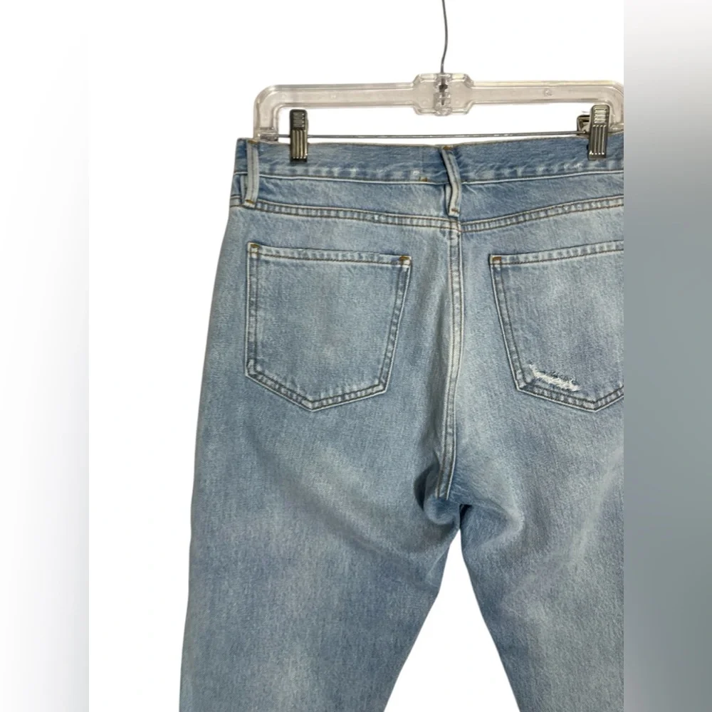 FRAME Jeans size‎ 29 Le Piper High Rise Light Wash Raw Hem Jeans 🩵🩵